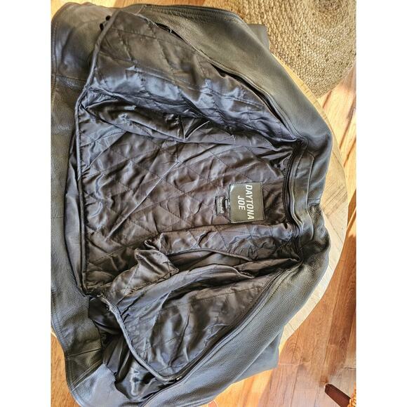 Daytona Joe Vintage Women’s Leather Motorcycle Jacket Size M Moto Rare - Picture 10 of 14